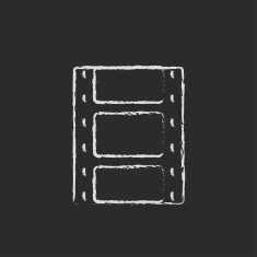 Negative icon drawn in chalk N4