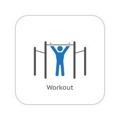 Workout Icon Flat Design