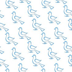 Blue bird on a branch seamless N2