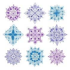 Set of snowflakes N11