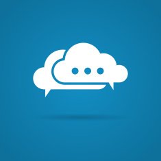 Speech bubble cloud shape icon N2