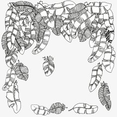 Feathers frame Pattern for coloring book ÐÐµÑÐ°ÑÑ N2