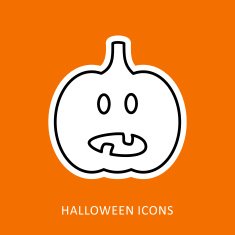 Halloween pumpkins icon N3