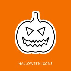 Halloween pumpkins icon N4