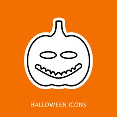 Halloween pumpkins icon N7