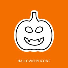 Halloween pumpkins icon N8