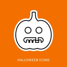 Halloween pumpkins icon N12