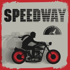 Vintage Motorcycle sport poster
