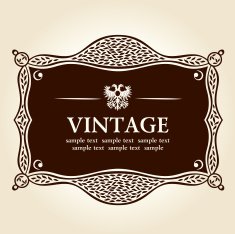 vintage frame vector background N3
