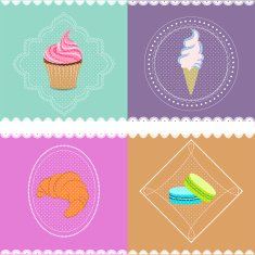 Sweet Candy shop vector icon menu design N2