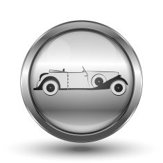 Retro Car Circle Icon N2