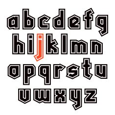 Sans serif decorative font N2