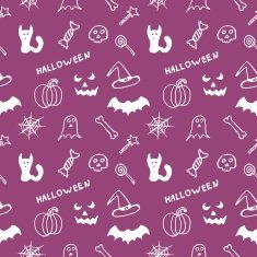 Bright purple seamless texture Halloween