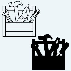 Toolbox with tools N2