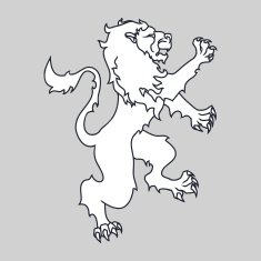 Lion - heraldic style N2