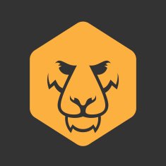 Lion logo Sport mascot Predator lion logotype template