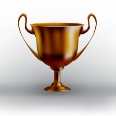 Cup award vector icon