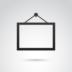 Frame icon isolated on white background