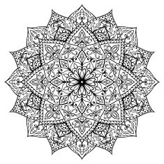 Oriental round ornament N2