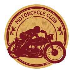 Vintage motorcycle label N6