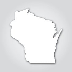 Wisconsin Silhouette White
