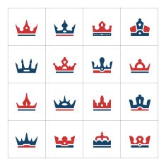 Set color icons of crown