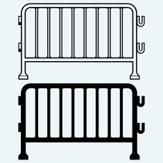 Steel barricades N2