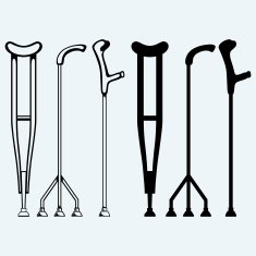 Set crutches N2