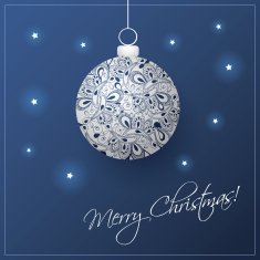 Christmas Balls - Greeting Card Template