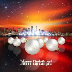 Abstract background with Christmas decorations N12