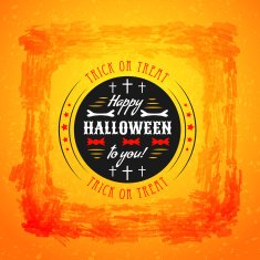 Halloween party poster Typography letters font type N2