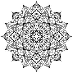 Geometric vector mandala N2