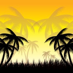 Summer background whit palm trees N4