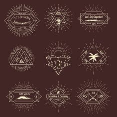 Surf t-shirt hipster labels N2