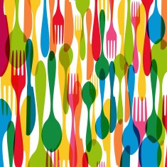 Cutlery contemporary background