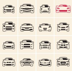 car icons outline N2