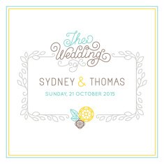 wedding invitation N240