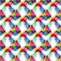 Seamless background pattern with palm leaves N2