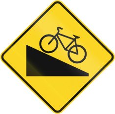 Steep Grade For Cyclists in Canada