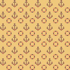 Flat navy seamless pattern