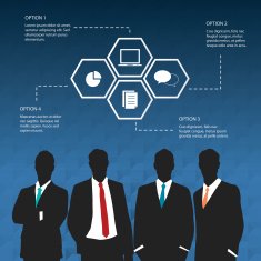 Four options concept for Businessman N2