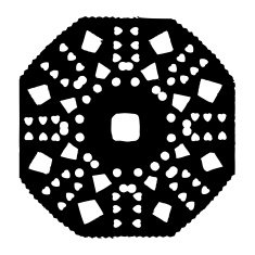 Handmade paper cut with scissors snowflake silhouettes N6