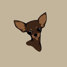 Chihuahua dog - vector illustration N6