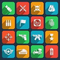 Weapons and ammunition icons N2 free image download