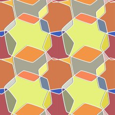 Colorful seamless background stars hexagon Vector illustration N2
