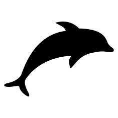 silhouette dolphin