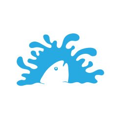 fish in water vector logo N4