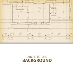 Architecture blueprint background fragment