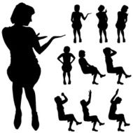 Silhouette of Woman N31