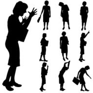 Silhouette of Woman N35